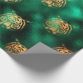 Cadeau Design de Lion avec papier d'Arrière - plan vert (Coin)