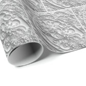 Cadeau Design élégant de quadrillage papier nuptial (Coin rond)