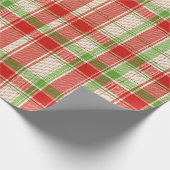 Cadeau Design Vintage de Noël Papier à envelopper (Coin)