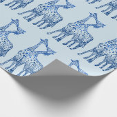 Cadeau Dessin de girafes en papier d'enveloppement (Coin)