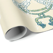 Cadeau Deux Clés Ensemble Enveloppement Papier (Coin rond)