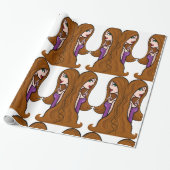 Cadeau Deux femmes Zodiacs enveloppant du papier (Déroulé)