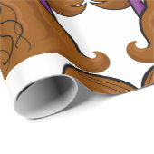 Cadeau Deux femmes Zodiacs enveloppant du papier (Coin rond)