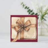 Cadeau d'hiver Faire-part de grossesse (Debout devant)