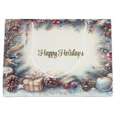 Cadeau d'hiver Sac cadeau de vacances (Devant)