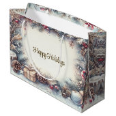 Cadeau d'hiver Sac cadeau de vacances (Dos Angle)