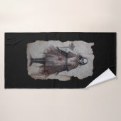 Cadeau d'horreur de la poupée Zombie Gothic Gothic (Serviette de bain)