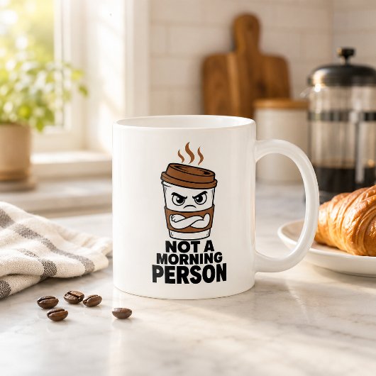 Cadeau d'humour Tasse à café drôle Pas une personn