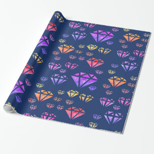 Cadeau Diamètre d'aquarelle coloré Papier d'enrobage de p