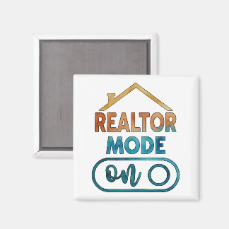 Cadeau d'immobilier aquarelle Aimant Mode Agent im