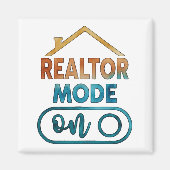 Cadeau d'immobilier aquarelle Aimant Mode Agent im (Devant)