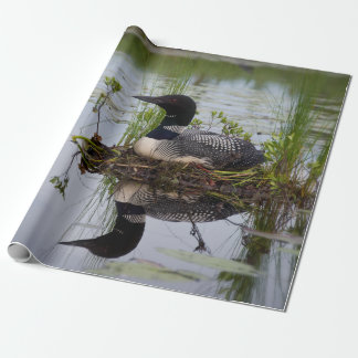 Cadeau Dingue sur le papier d'emballage de nid
