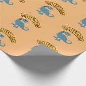 Cadeau Dinosaure de bébé - Papier d'enveloppement mat (Coin)