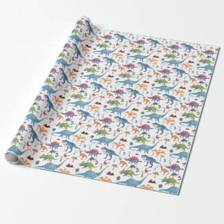 Cadeau Dinosaures enveloppement papier par Popobell