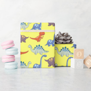 Cadeau Dinosaures Rocher sur papier d'enveloppement de ci