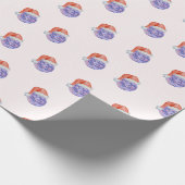 Cadeau Disco Ball Santa Hat Noël Papier d'enveloppement c (Coin)