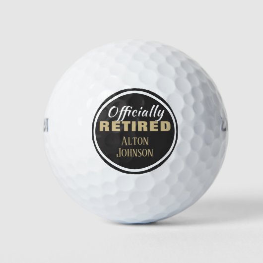 Cadeau dit! Gepensioneerde Golfballen (Voorkant)