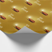 Cadeau Diwali heureux Diya - papier d'emballage (Coin)