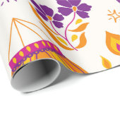 Cadeau Diwali Papier à envelopper (Coin rond)
