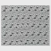 Cadeau Dogs et chats" Papier à envelopper (Plat)