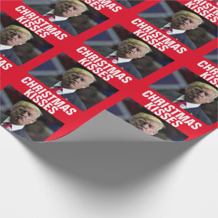 CADEAU DONALD TRUMP CHRISTMAS KISS WRAPPER PAPIER
