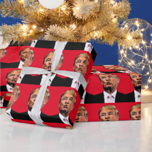 CADEAU DONALD TRUMP KISS WRAPPER PAPIER