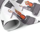 Cadeau Donald Trump : papier à envelopper (Coin rond)