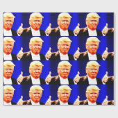 Cadeau DONALD TRUMP THUMBS UP CHRSTMAS Wrapper Papier (Plat)