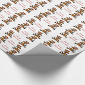 Cadeau Donkey avec Santa Hat Papier d'enveloppement de No (Coin)