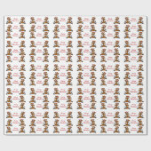 Cadeau Donkey avec Santa Hat Papier d'enveloppement de No (Plat)