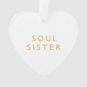 Cadeau D'Ornement Acrylique Pour Soeur Âme (dos)