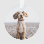 Cadeau d'ornement de photo de chien pour l'arbre d (devant)