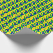 Cadeau Drapeau brésilien Papier d'enveloppement (Coin)