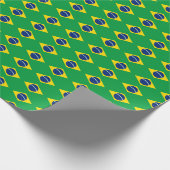 Cadeau Drapeau brésilien Papier d'enveloppement (Coin)