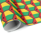 Cadeau Drapeau de Guinée-Bissau Papier d'enveloppement de (Coin rond)