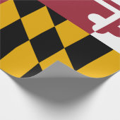 Cadeau Drapeau de l'État du Maryland papier d'enveloppeme (Coin)