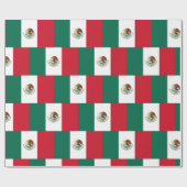 Cadeau Drapeau mexicain - Drapeau du Mexique Papier d'env (Plat)