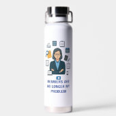 Cadeau drôle de bouteille d'eau pour comptable à l (Arrière)