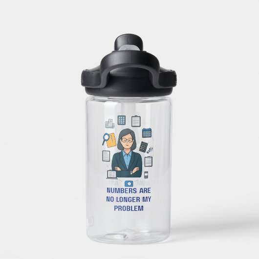 Cadeau drôle de bouteille d'eau pour comptable à l (Salle de sport)