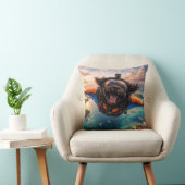 Cadeau drôle de Cockapoo | Coussin de chien volant (Chaise)