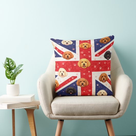 Cadeau drôle de Cockapoo | Coussin de Cockapoo UK (Chaise)