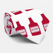 Cadeau drôle de cravate de ketchup (Roulé)