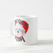 Cadeau drôle de Labradoodle de tasse de café de (Devant gauche)