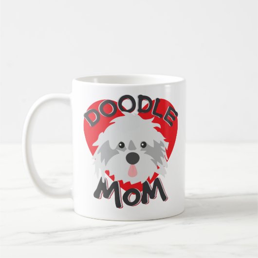Cadeau drôle de Labradoodle de tasse de café de (Gauche)
