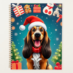 Cadeau drôle de planificateur de Noël pour chien B