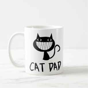 Cadeau drôle de tasse de café - papa de chat -
