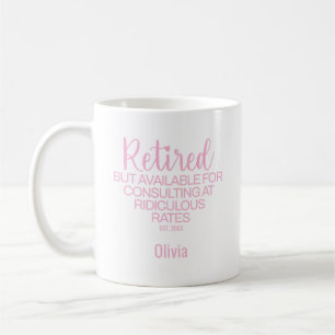 Cadeau drôle de tasse de café pour départ à la ret