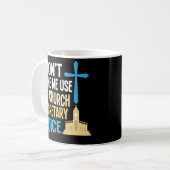 Cadeau drôle de tasse de secrétaire café d'église (Devant gauche)