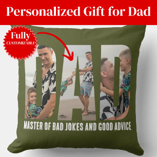 Cadeau drôle d'humour de papa pour Noël Coussin de