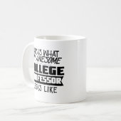 Cadeau drôle d'instructeur de tasse de professeur (Devant gauche)